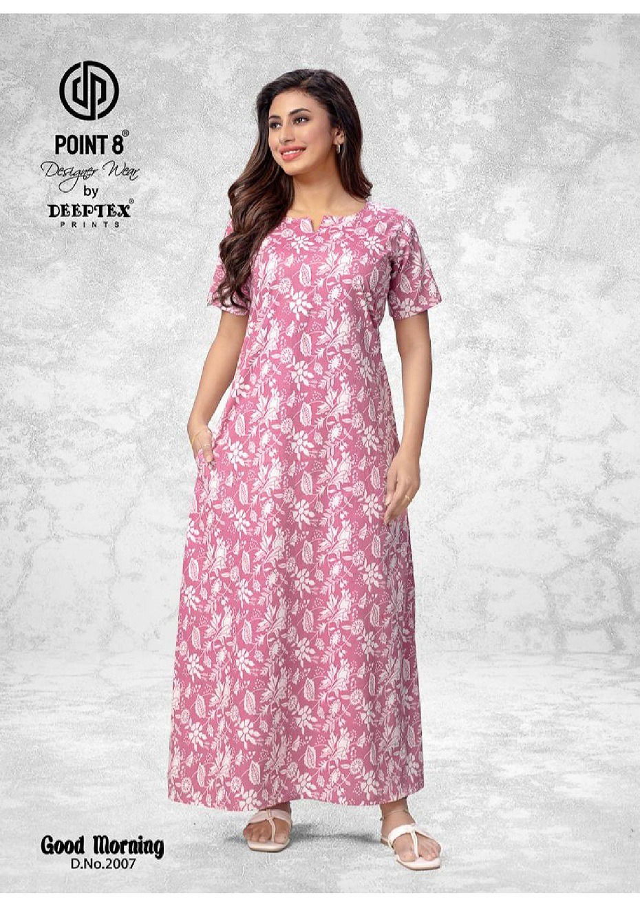 Good Morning Vol 2 By Deeptex Cotton Printed Night Wear Nighty Surat Wholesale Market